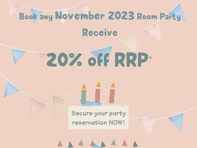 Vitaland - November Party Room Booking Sale