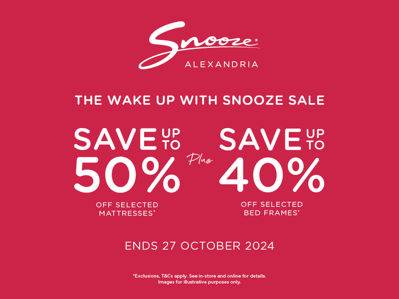 Wake up with Snooze sale