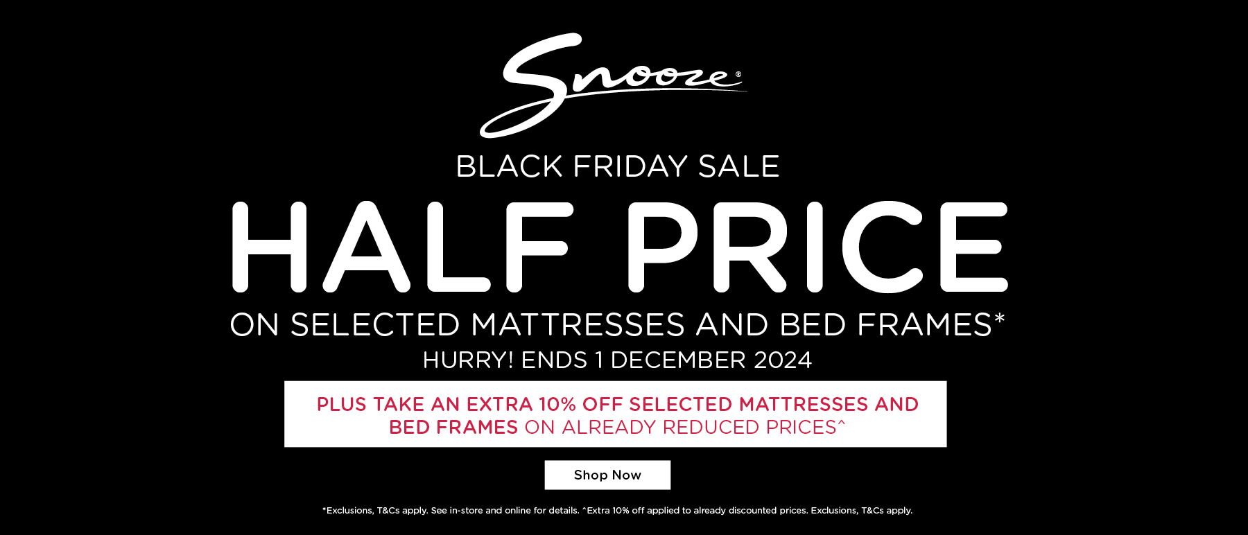 Snooze Black Friday sale